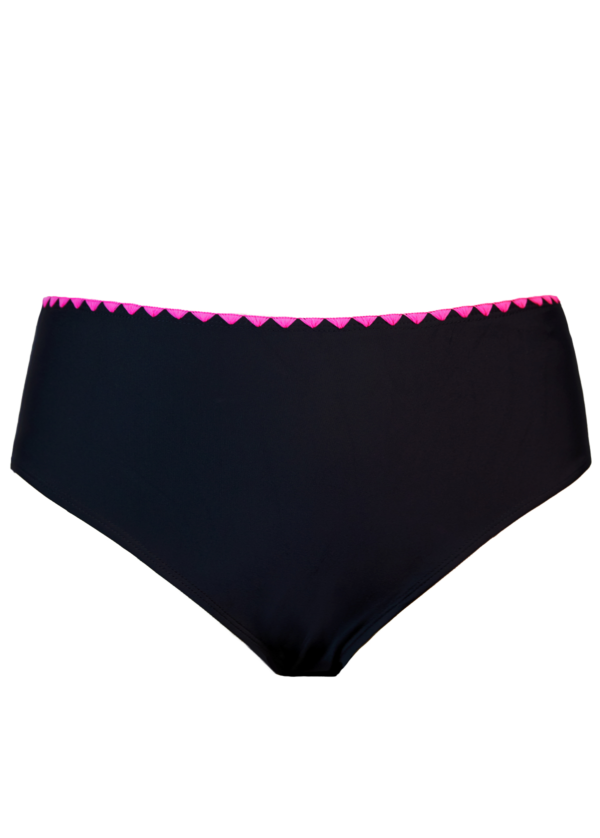 Mid Waisted Jacquard Hot Pink Tankini Set