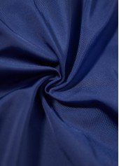 Striped Criss Cross Navy One Piece Swimwear