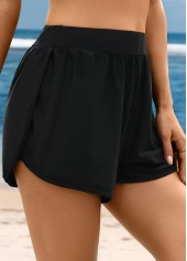 Patchwork Black Criss Cross Tankini Top-No Bottom