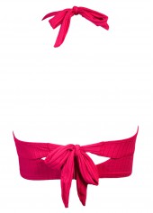 Smocked Hot Pink One Piece Swimwear and Bra