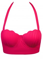 Smocked Hot Pink One Piece Swimwear and Bra