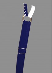 Mid Waisted Floral Print Contrast Binding Navy Bikini Set