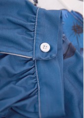 Floral Print Cut Out White Short Sleeve T Shirt