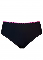 Mid Waisted Jacquard Hot Pink Tankini Set