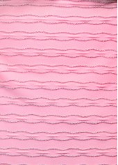 Mid Waisted Jacquard Light Pink Tankini Set