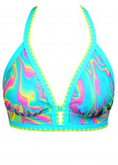 Mid Waisted Ombre Two Piece Multi Color Bikini Set