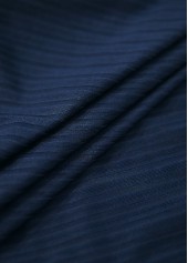 Mid Waisted Paisley Print Contrast Binding Navy Tankini Set