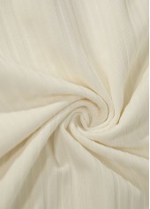 Mid Waisted Tropical Plants Print Ruched Beige Tankini Set