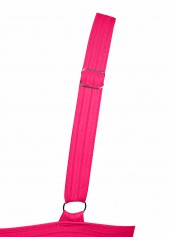 Mid Waisted Floral Print Contrast Binding Tankini Set