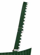 Floral Print Blackish Green Mid Waisted Tankini Set