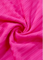 Plus Size Mid Waisted Hot Pink Tankini Set