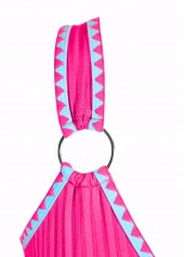 Plus Size Mid Waisted Hot Pink Tankini Set