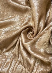 Champagne Tie Elastic Waist High Waisted Shorts