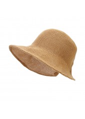 Dark Camel Breathable Visor Straw Hat