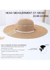 Light Camel Color Pearl Detail Visor Hat