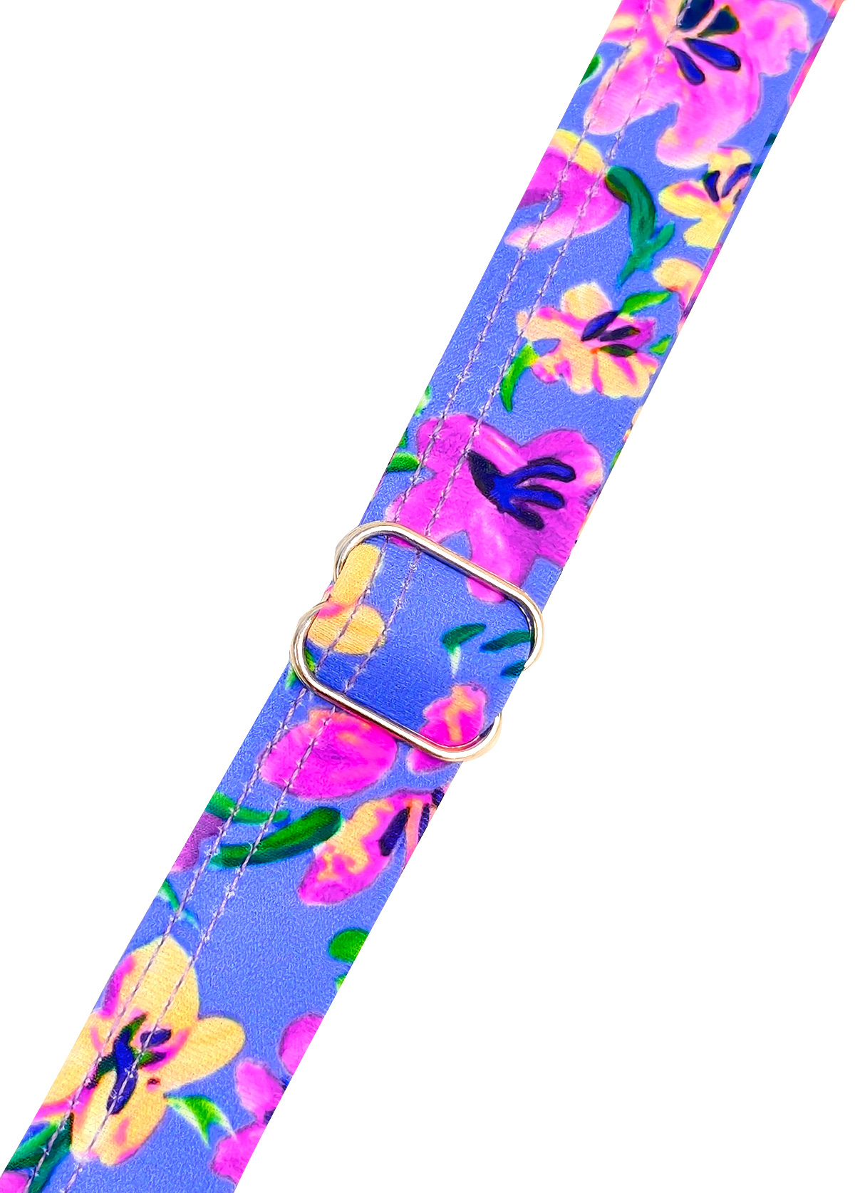 High Waisted Ditsy Floral Print Smocked Purple Tankini Set