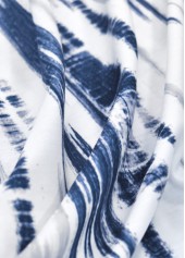 Tie Dye Print White Short Sleeve T Shirt