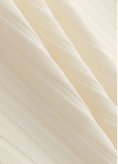 Tropical Plants Print Beige Tankini Set