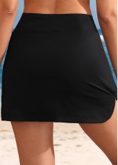 Mid Waisted Leopard Black Tankini Top-No Bottom