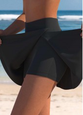 Floral Print Criss Cross White Tankini Top-No Bottom