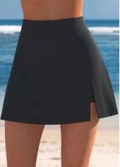 Floral Print Criss Cross White Tankini Top-No Bottom