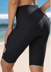 Floral Print Criss Cross White Tankini Top-No Bottom