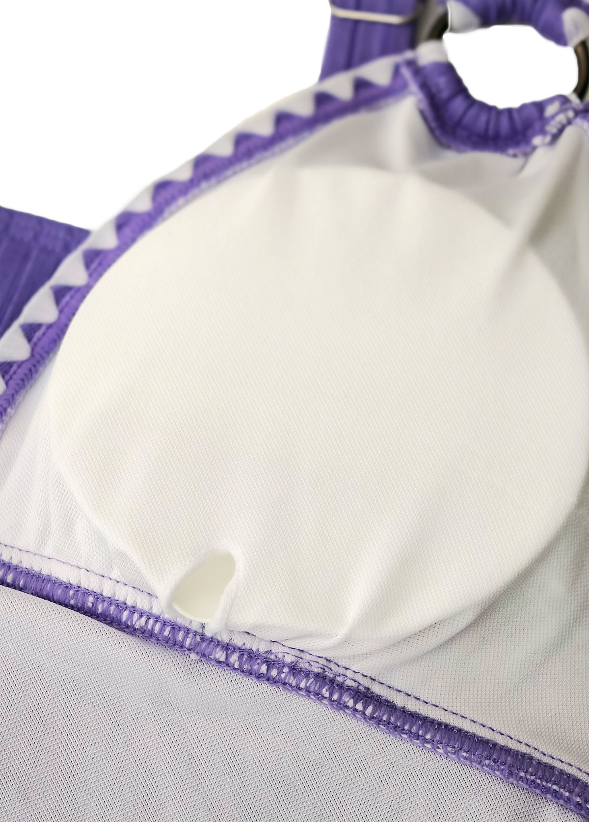 High Waisted Floral Print Light Purple Tankini Set