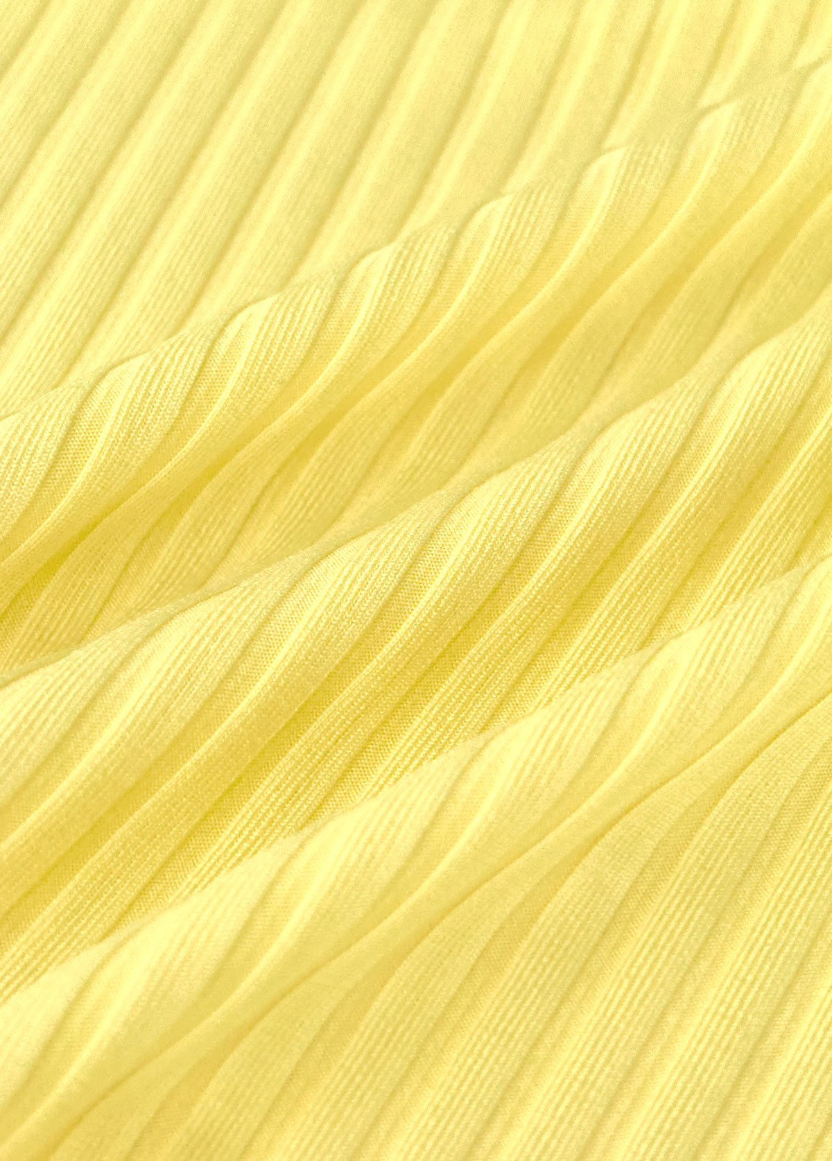 Mid Waisted Tropical Plants Print Light Yellow Tankini Set