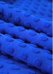 High Waisted Plants Print Ruched Royal Blue Tankini Set