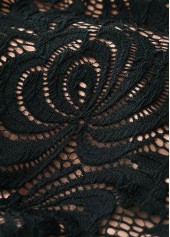 Mid Waisted Lace Black Bikini Set