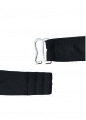 Mid Waisted Lace Black Bikini Set