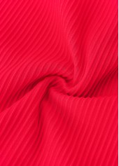 Red Mid Waisted Tribal Print Tankini Set