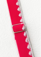 Red Mid Waisted Tribal Print Tankini Set