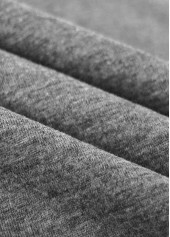 Grey Sleeveless V Neck Tank Top