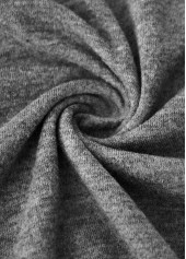 Grey Sleeveless V Neck Tank Top