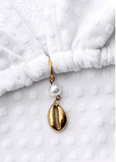 Low Waisted White Tie Bikini Set