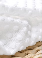 High Waisted White V-Neck Tankini Set