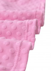 Mid Waisted Polka Dot Pink Tankini Set