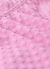 Mid Waisted Polka Dot Pink Tankini Set