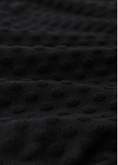 Mid Waisted Black Frill Bikini Set