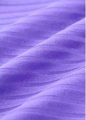 Mid Waisted Floral Print Purple Tankini Set