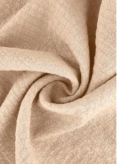 Light Coffee Wide Leg Elastic Waist High Waisted Pants