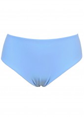 Mid Waisted Floral Print Blue Tankini Set