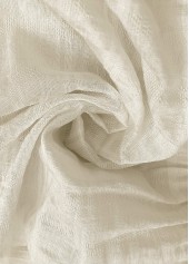 Tummy Coverage Beige Long Sleeve Shirt Collar Blouse