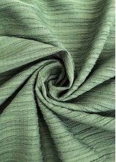 Green A Line Elastic Waist Maxi Skirt