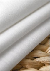 White Sleeveless V Neck Tank Top