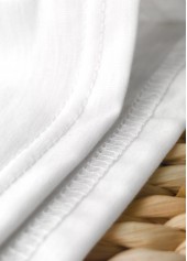 White Sleeveless V Neck Tank Top