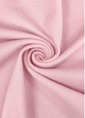 Tummy Coverage Pink Long Sleeve V Neck Light Cardigan