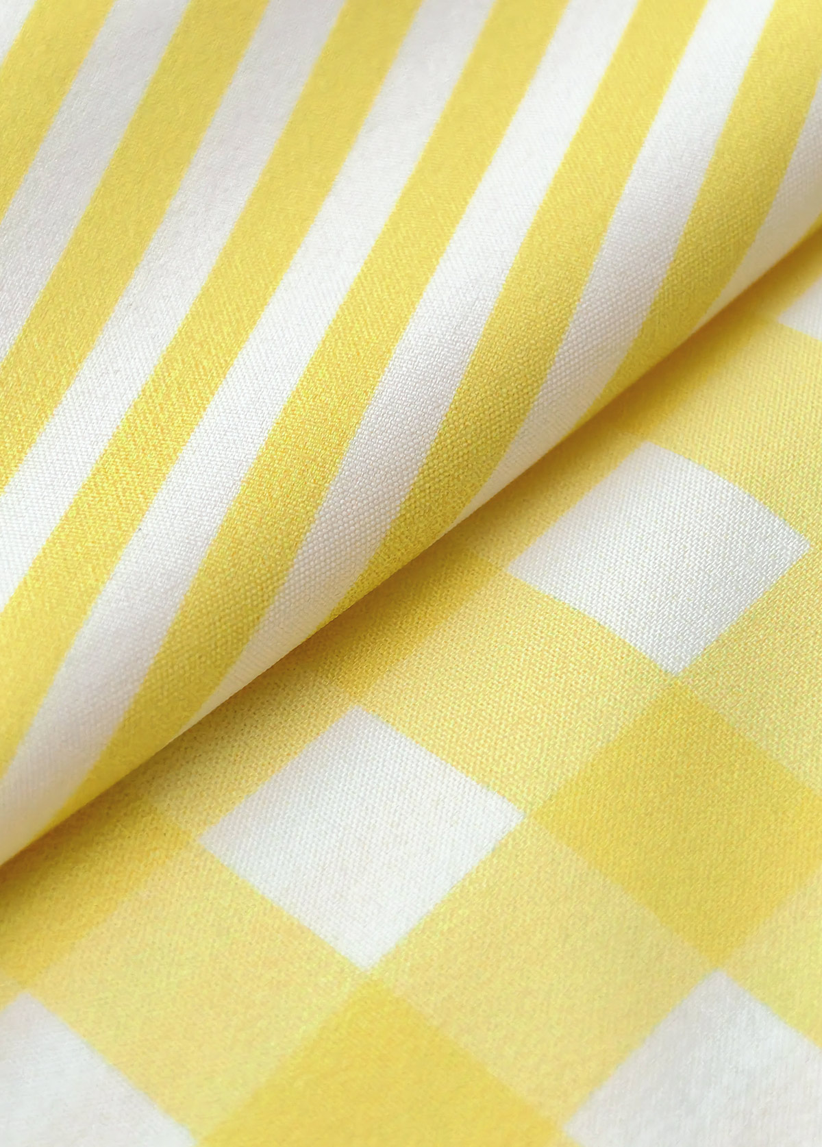 Striped Patchwork Light Yellow Long Sleeve Shirt