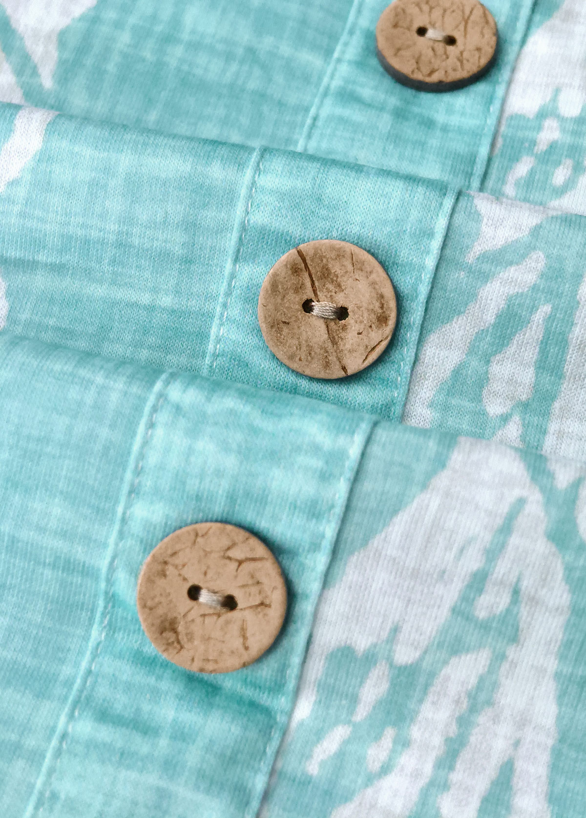 Marine Life Print Tummy Coverage Mint Green Strappy Dress